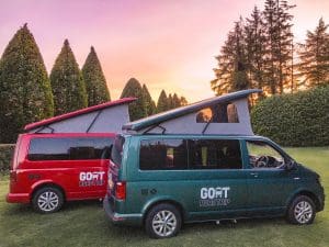 GOAT Roadtrip Vans Sunset