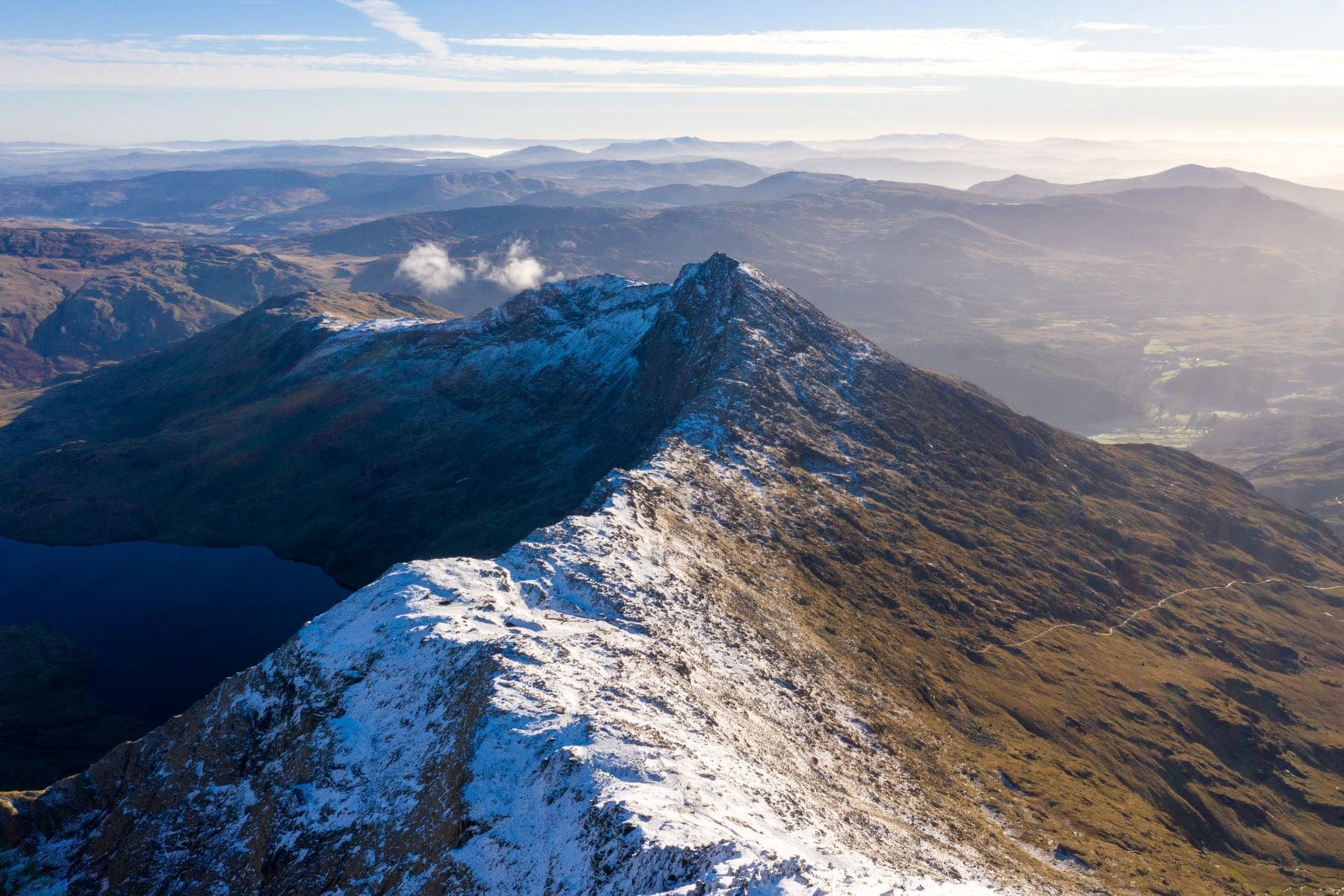 climbing snowdon